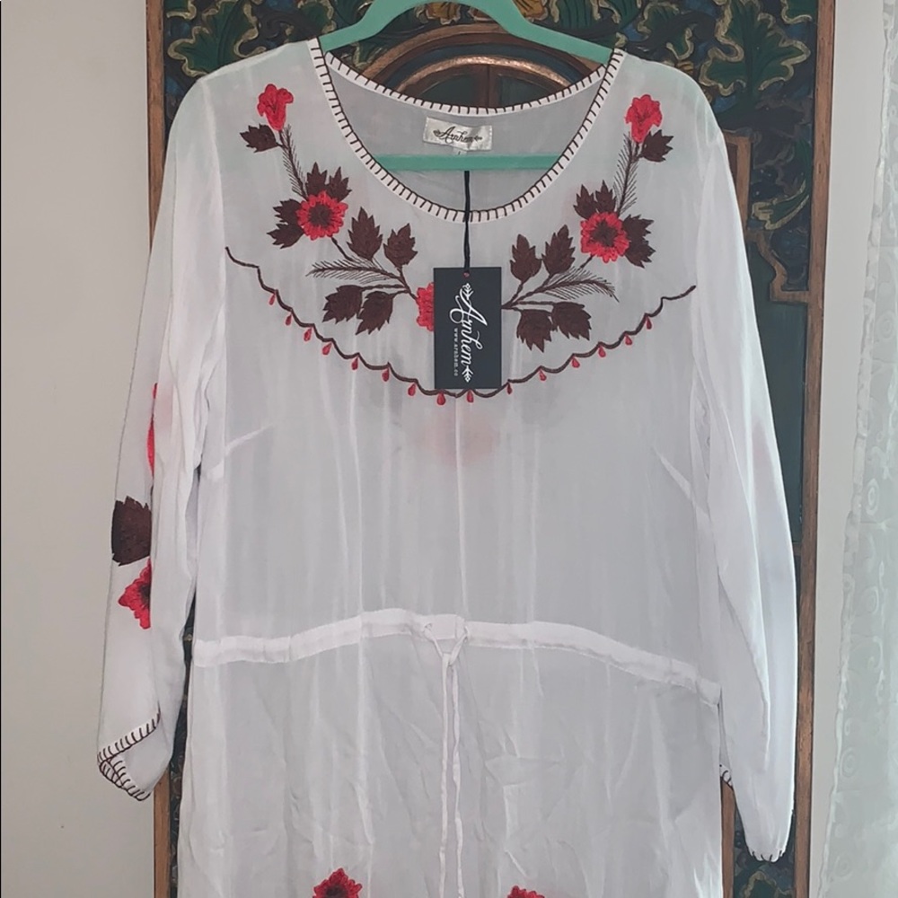 ARNHEM Arion White Embroidered Maxi Dress - Picture 4 of 9